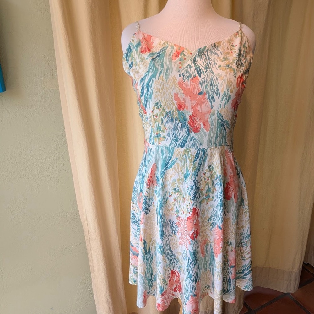 Old Navy Multicolor Fit and Flare Dress